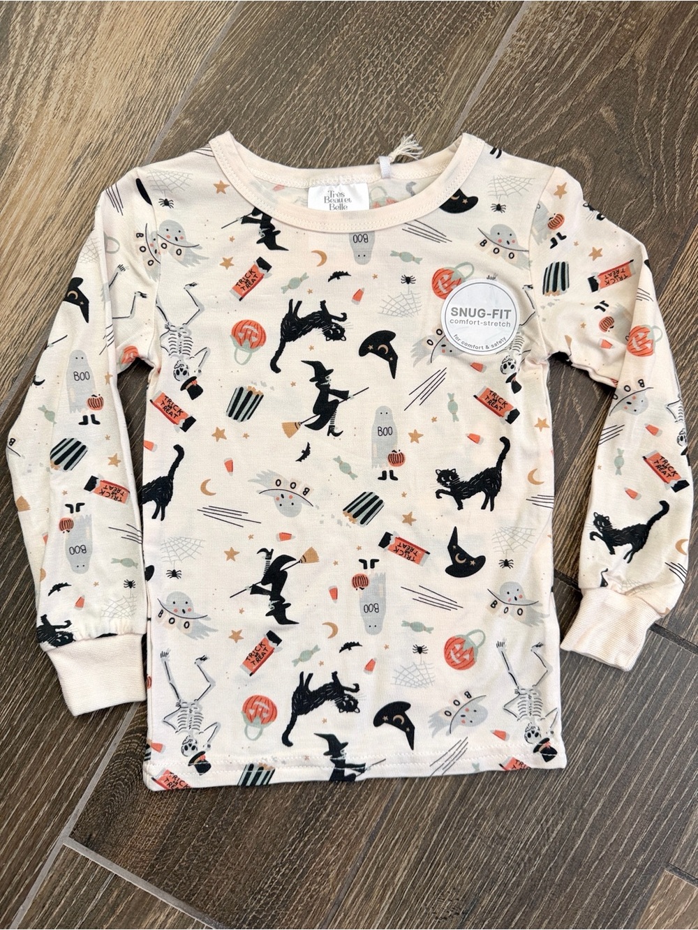 Tres Beau et Belle Kids’ Modal Halloween 2-Piece Pajama Set—2T - Picture 2 of 5